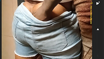 Finger My Girlfriend'S Tight Pussy While She Wears Booty Shorts