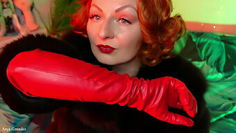 Amazing German Milf In Latex Gloves - Masturbation Video