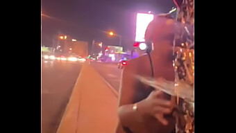 Whore Gets Drenched In Piss And Ejaculates On The Vegas Strip