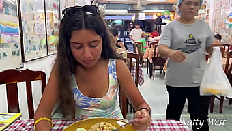 Teen Katty Flaunts Her Pussy In Public