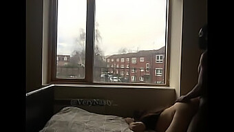 Thick Slut Gets Used By Multiple Bbcs By The Window