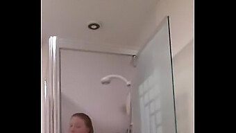 Girlfriend Gives Herself A Handjob In The Bathroom