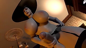 Lady Dimitrescu'S Big Cock Is Sucked And Cums In This 3d Hentai Video