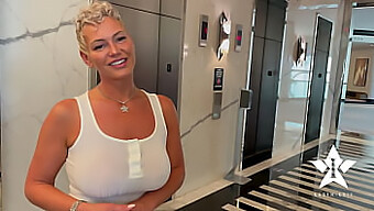 Stunning Busty Ig Model Kaden Kole Enjoys A Spontaneous Encounter With A Fan In The Hotel Lobby