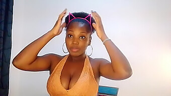 A Sultry Ebony Lass Returns From Work And Engages In A Steamy Video Call With Her Yearning Partner, But An Unexpected Visit Throws A Wrench Into Their Plans - Mastermeat1