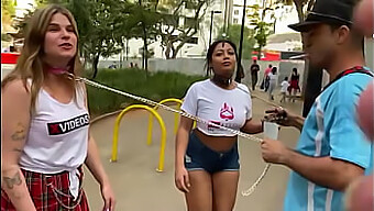 Marcheuses De Rue De Sao Paulo : Des Femmes En Laisse, Prêtes Pour De L'Action Bdsm